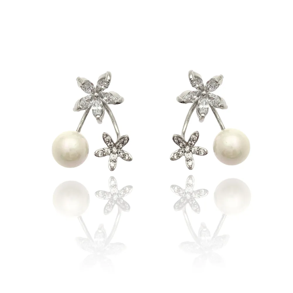 Fiore Perla-Orecchini con Zirconia - OMZ-XP3550