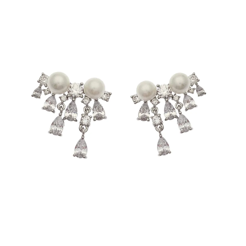 Perla Pendete -Orecchini con Zirconia - OMZ-XP9879