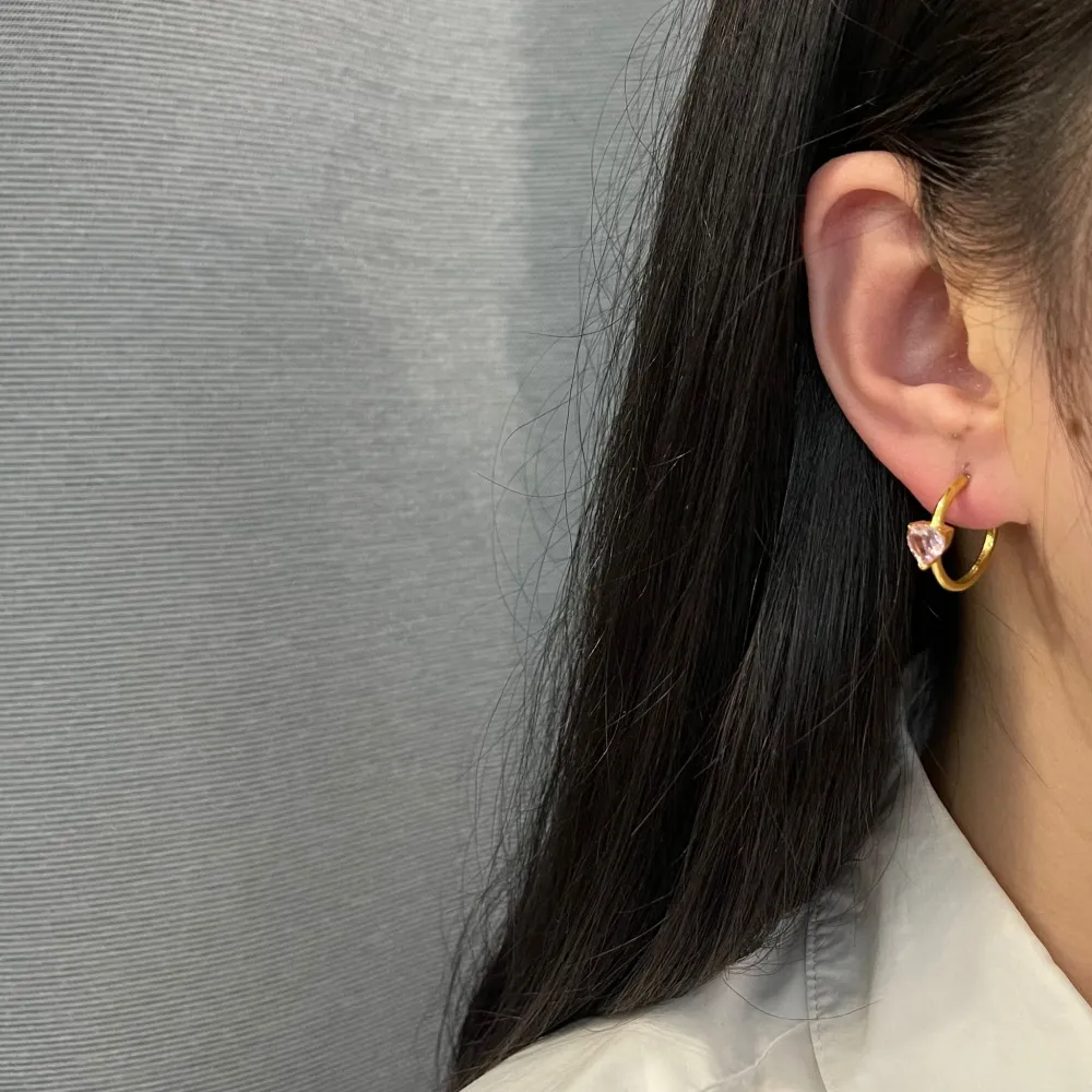 Cuore-12 Paia Orecchini in Acciaio - OPA-103-AA165E