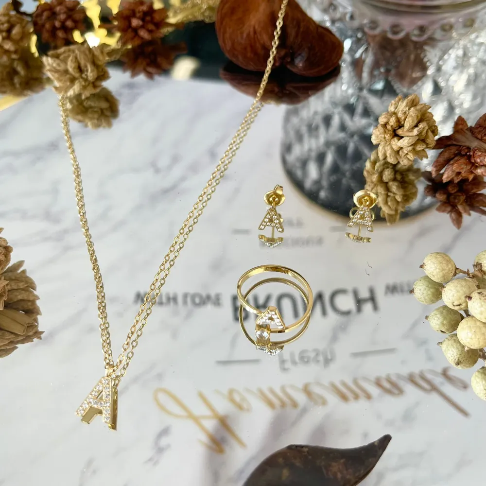 Iniziale-36 Paia Orecchini a lobo in Acciaio - OPA36-103-AA357E