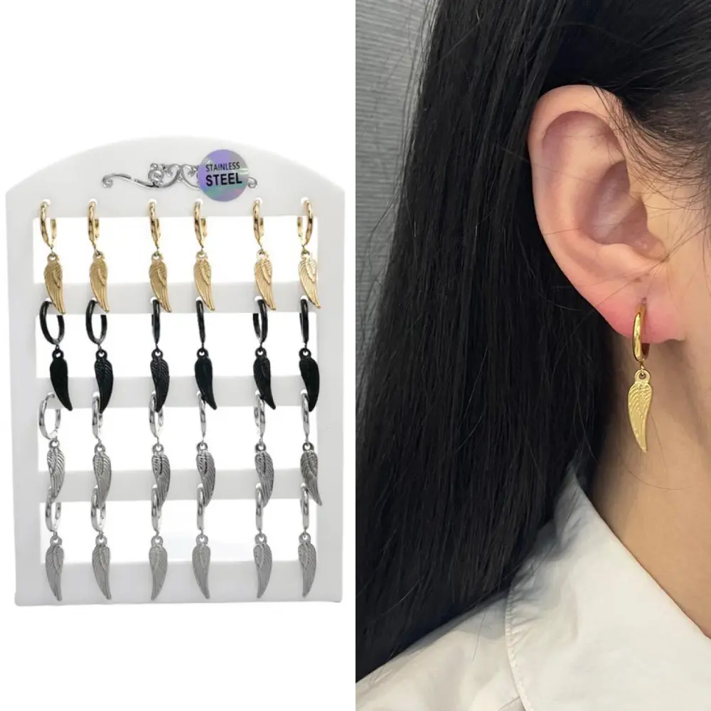 Ale-12 Paia Orecchini in Acciaio - OPA-450-318