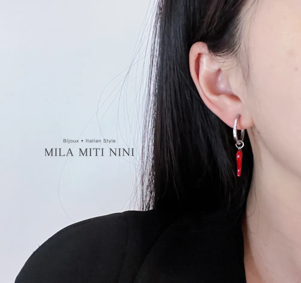 Cornino Scalare -12 Paia Orecchini in Acciaio - OPA-450-466 2.0Mix