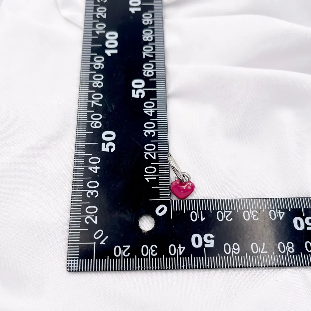 Cuore Smaltato Double face-12Paia Orecchini in Acciaio - OPA-450-540