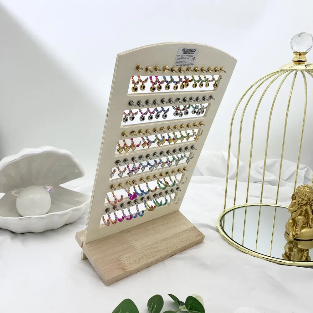 Cerchio Colorato con Pendenti Mix-36paia Orecchini in Acciaio - OPA-732-200