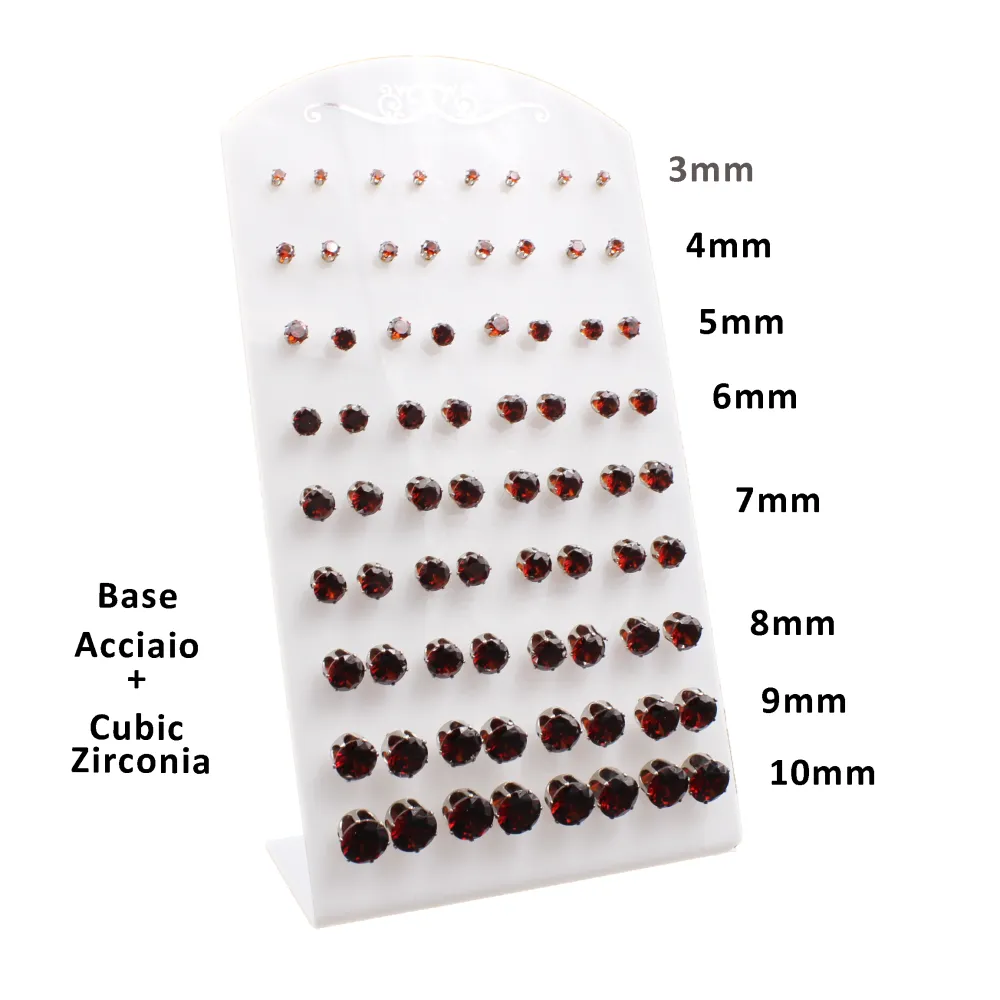 OPA- Punto Luce Scalare 5013- 36 Paia Orecchini in Acciaio - OPA- Punto Luce Scalare 5013- 36 Paia Orecchini in Acciaio