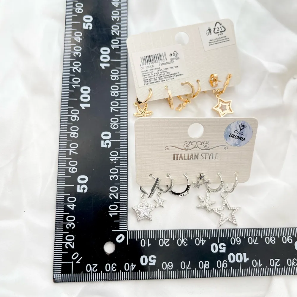 Stella-Set 6Pz Orecchini con Zirconia - OPM-109-L32