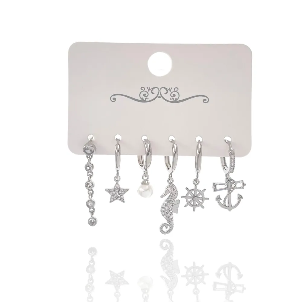 Mare Stella Cavalucci Marino-Set 6pz Orecchini - OPM-520-L38