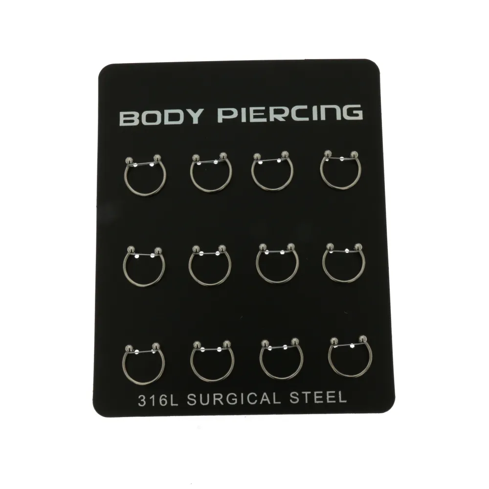 Circular barbell 14 mm 4004 - in Acciaio - PCA4004-Circular barbell 14 mm- in Acciaio