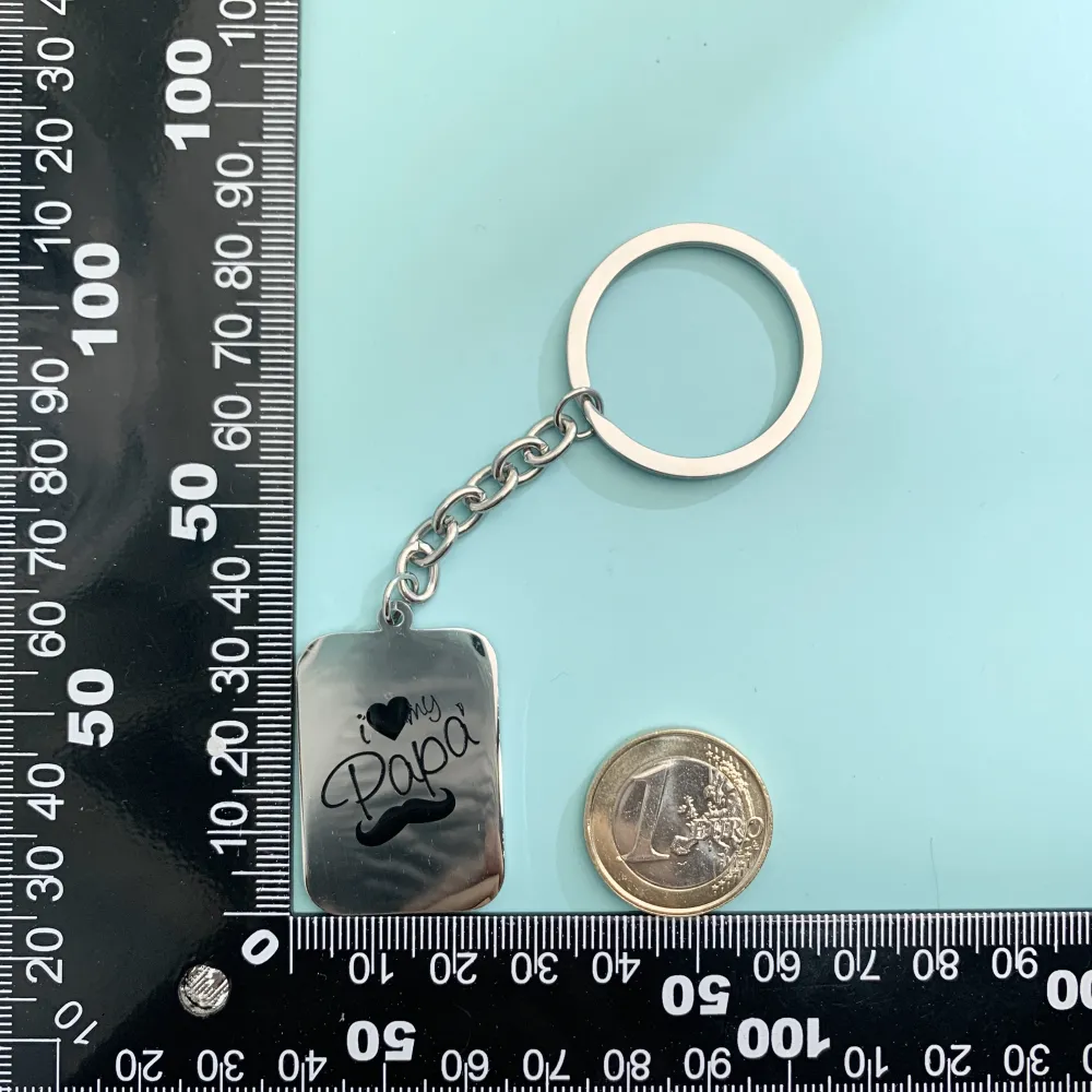 PKA-I love my Papà 5408 - Portachiave in Acciaio - PKA-413-049