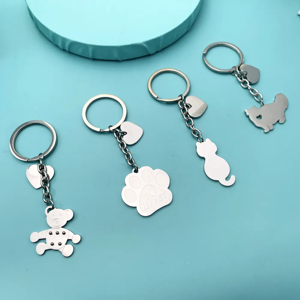 PKA74795-Orsetto- Portachiavi in Acciaio - PKA413-573