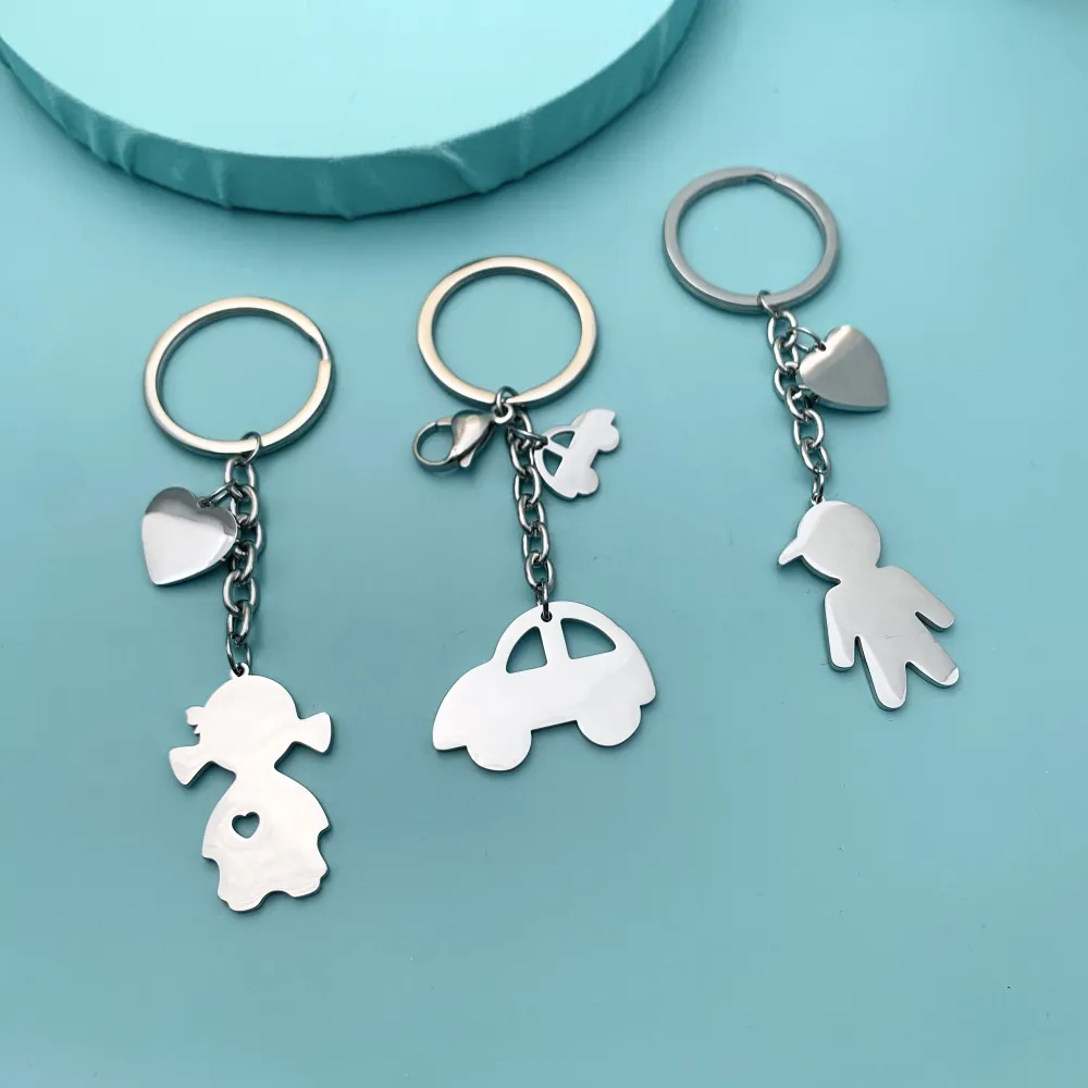 PKA74793-Bimbo- Portachiavi in Acciaio - PKA413-60