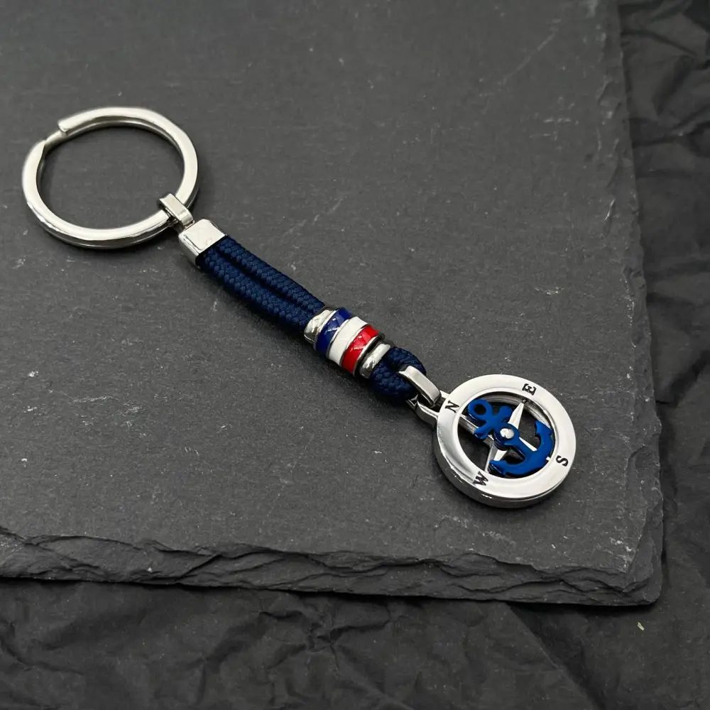 A'ncora-Portachiavi in Acciaio da Uomo - PKA-600-H148-149