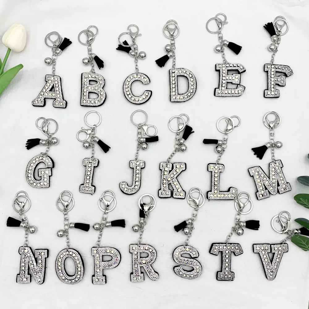 Iniziale con Strass-Portachiave Moda - PKM-146-154