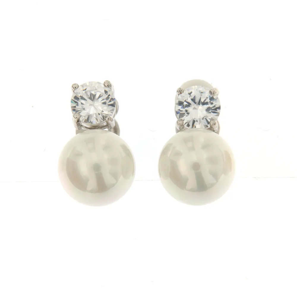 P.luce Perla 10 mm 3003 - Orecchini a Clip - P.luce Perla 10 mm 3003 - Orecchini a Clip