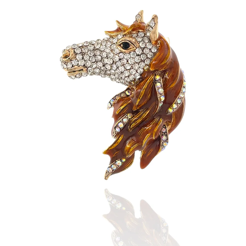 Cavallo -Spilla in Metallo - SPM-312-365