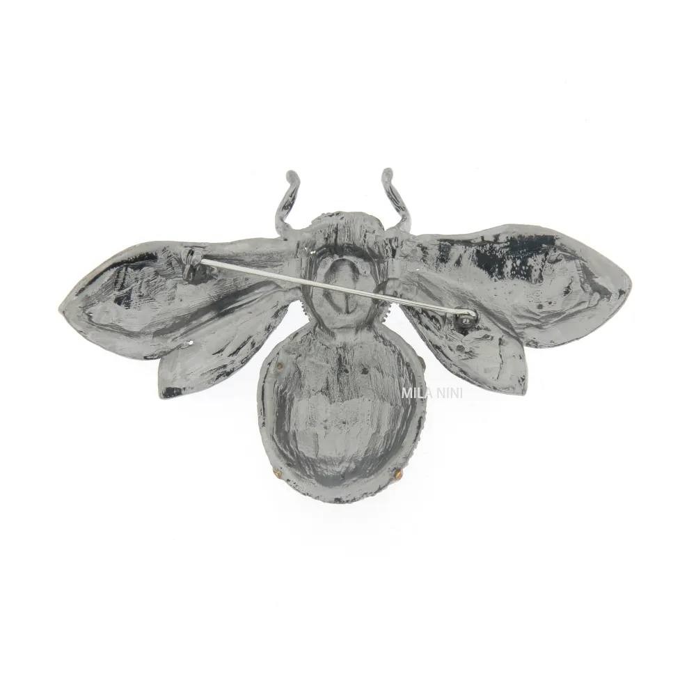 Spilla Grossa con Pietre Colorate - SPM-321-125 Ape Grande