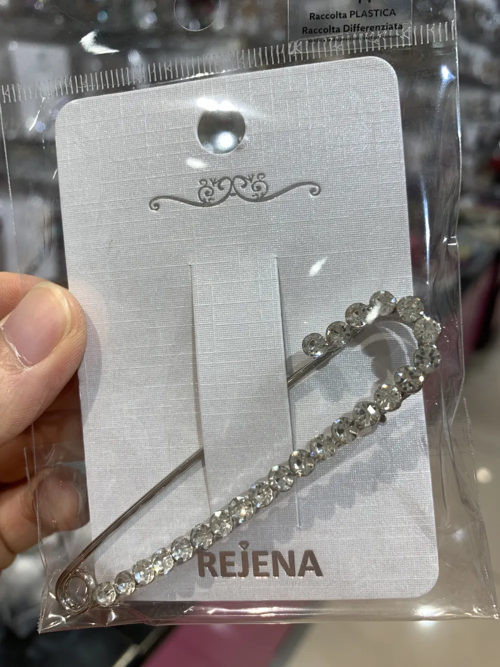 SP-Strass Grosso 5558- Spilla da Balia 7 cm - SPM-321-237 8mm