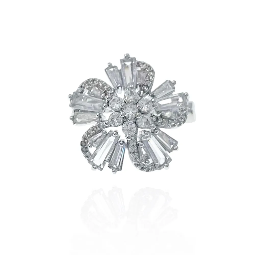 Fiore-Spilla Piccola con Zirconia - SPM-506-201