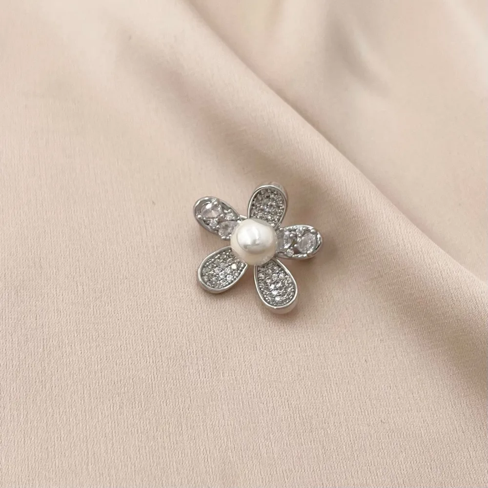 Fiore-Spilla Piccola con Zirconia - SPM-506-207
