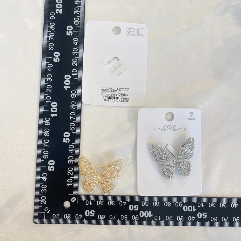 Farfalla  -Spilla con Zirconia - SPM-506-285