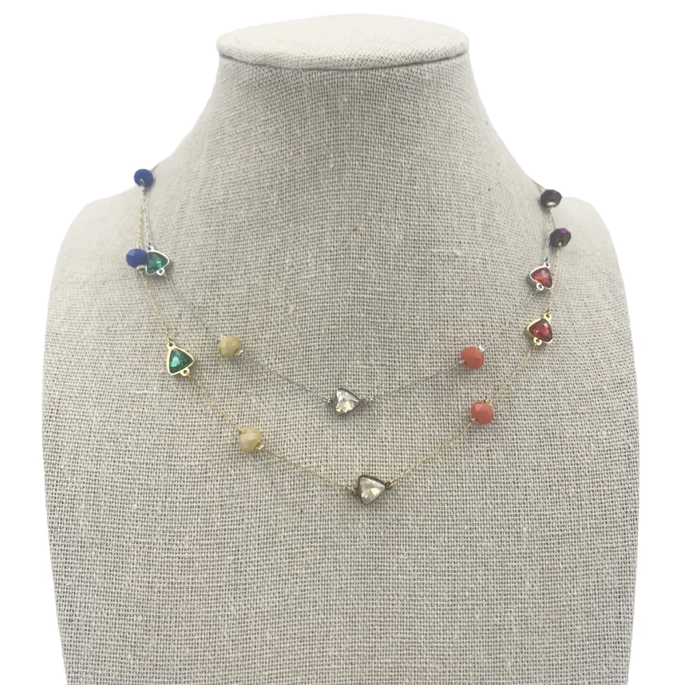 Triangolo e cristallo  Girocollo 5116 Collana Acciaio - Triangolo e cristallo  Girocollo 5116 Collana Acciaio