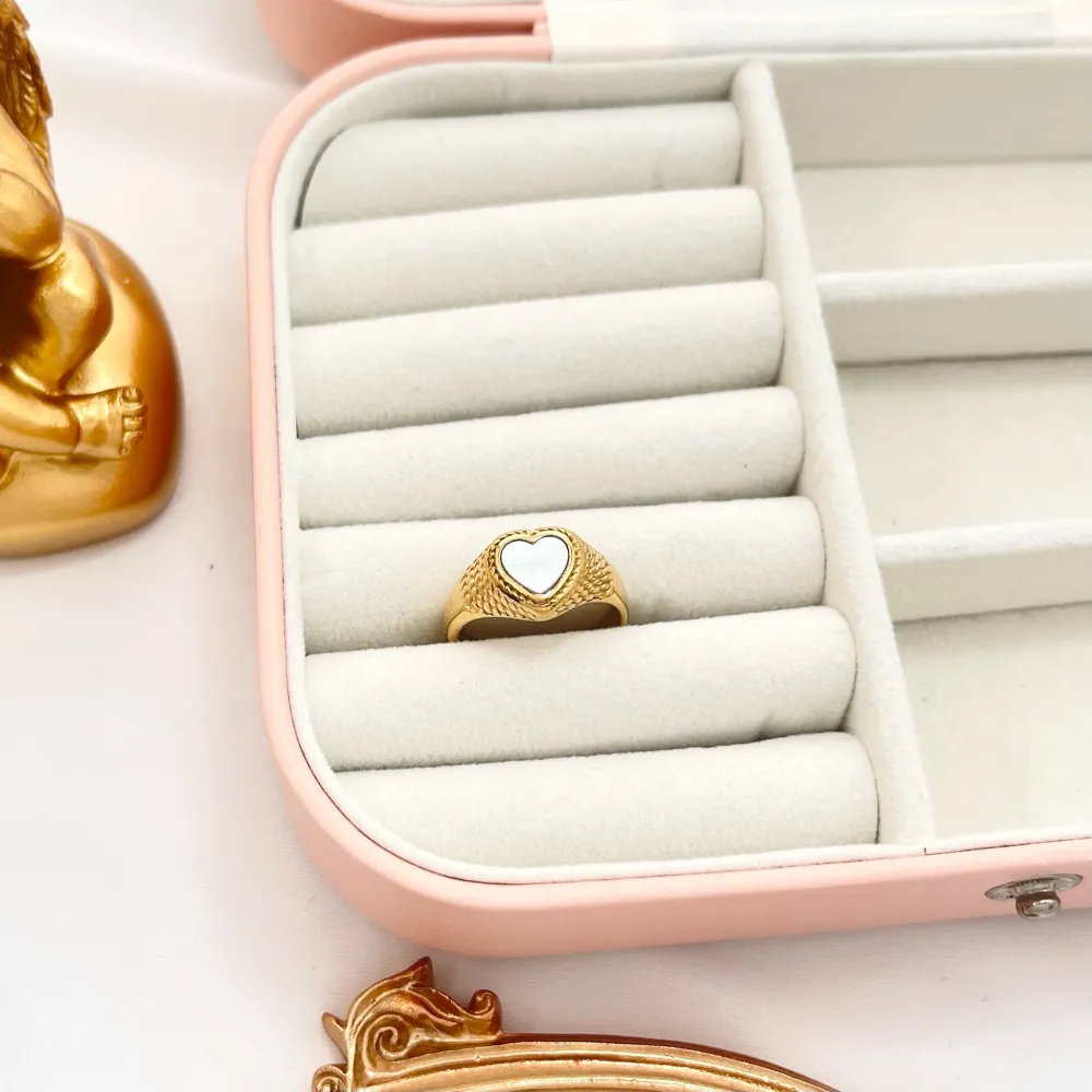 Cuore-Anello in Acciaio con Misura - AAM-105-192