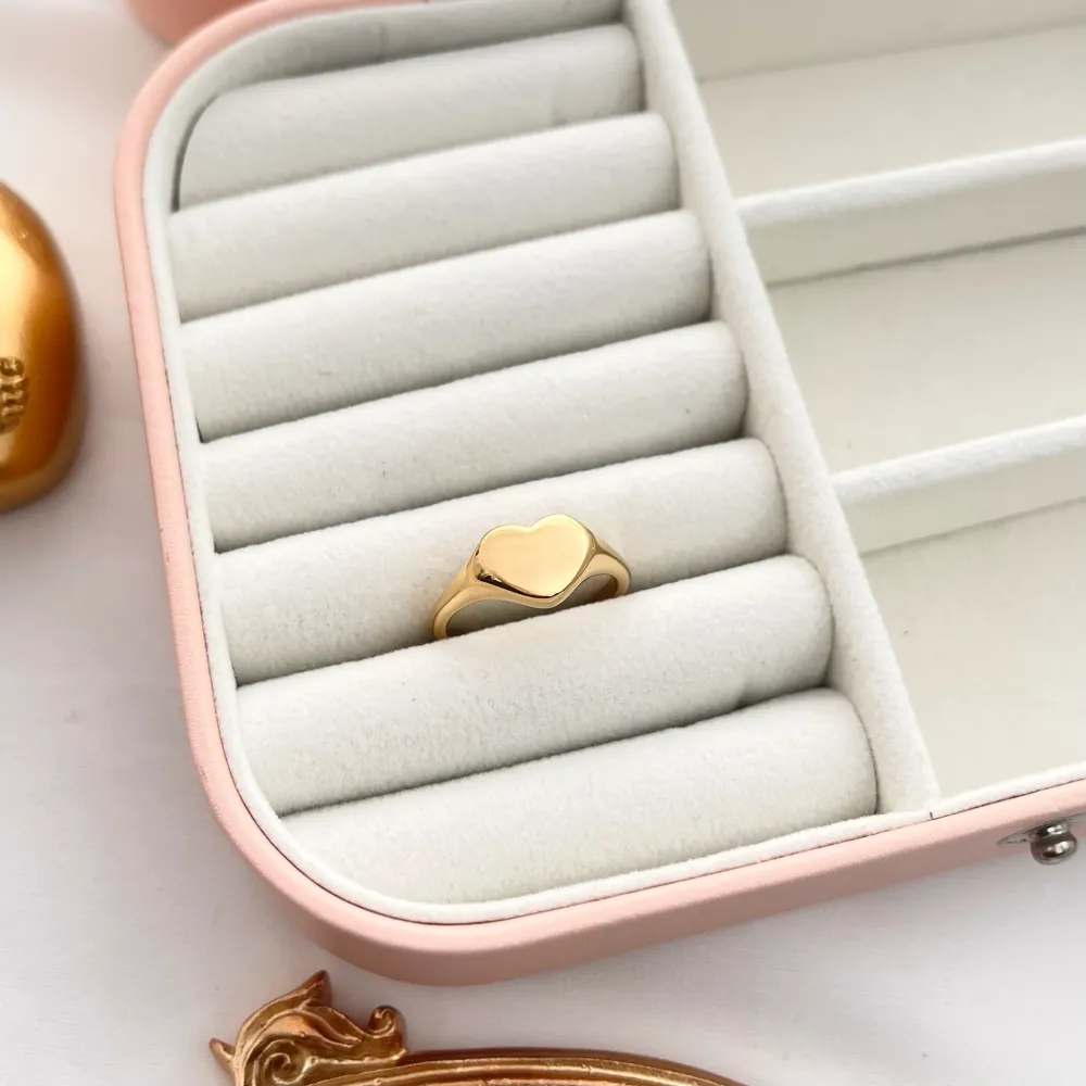 Cuore-Anello con Misura in Acciaio - AAM-105-199