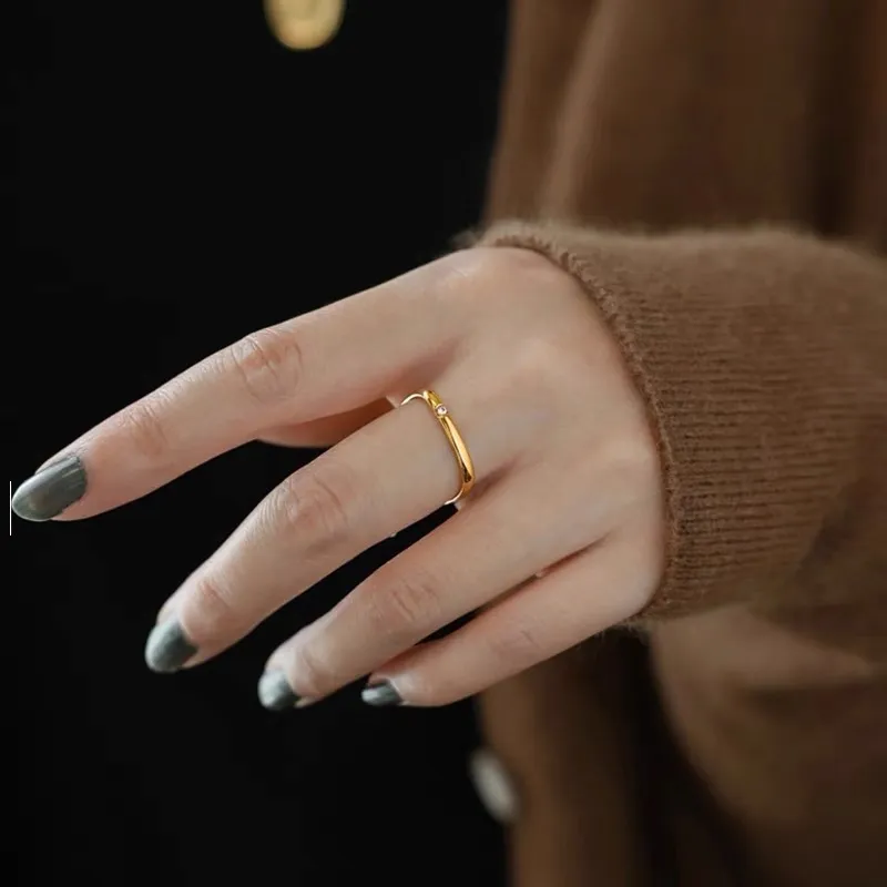 Fedine Quadrato con P.Luce-120Pz Anelli in Acciaio con Misura - AAM-413-335