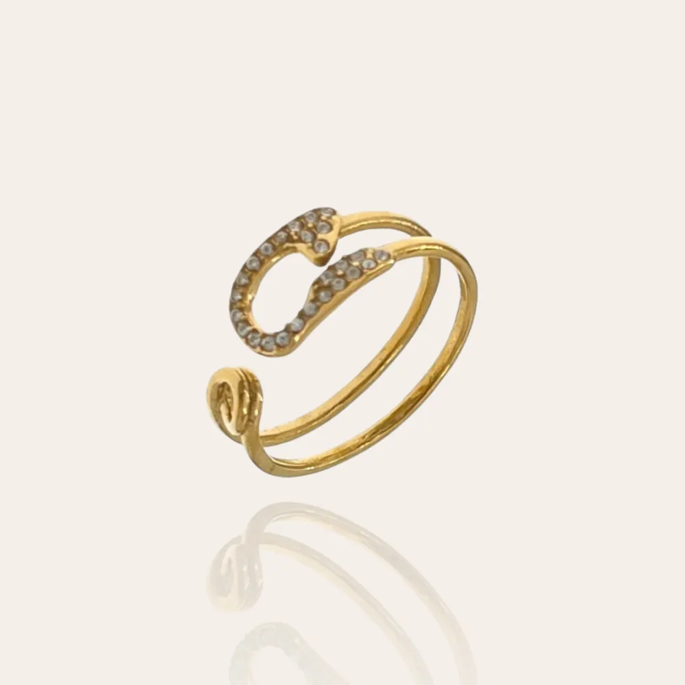 Spilla-Anello Regolabile in Acciaio - AAR-103-AA4230R