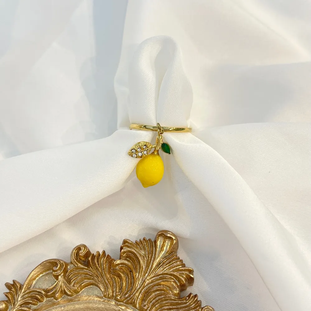 Limone  -Anello Regolabile in Acciaio - AAR-103-AA5376R