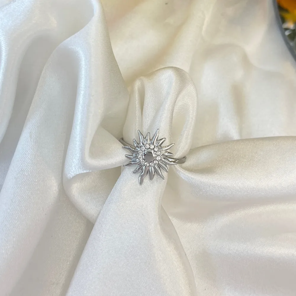 Sole -Anello Regolabile in Acciaio - AAR-103-AA6066R