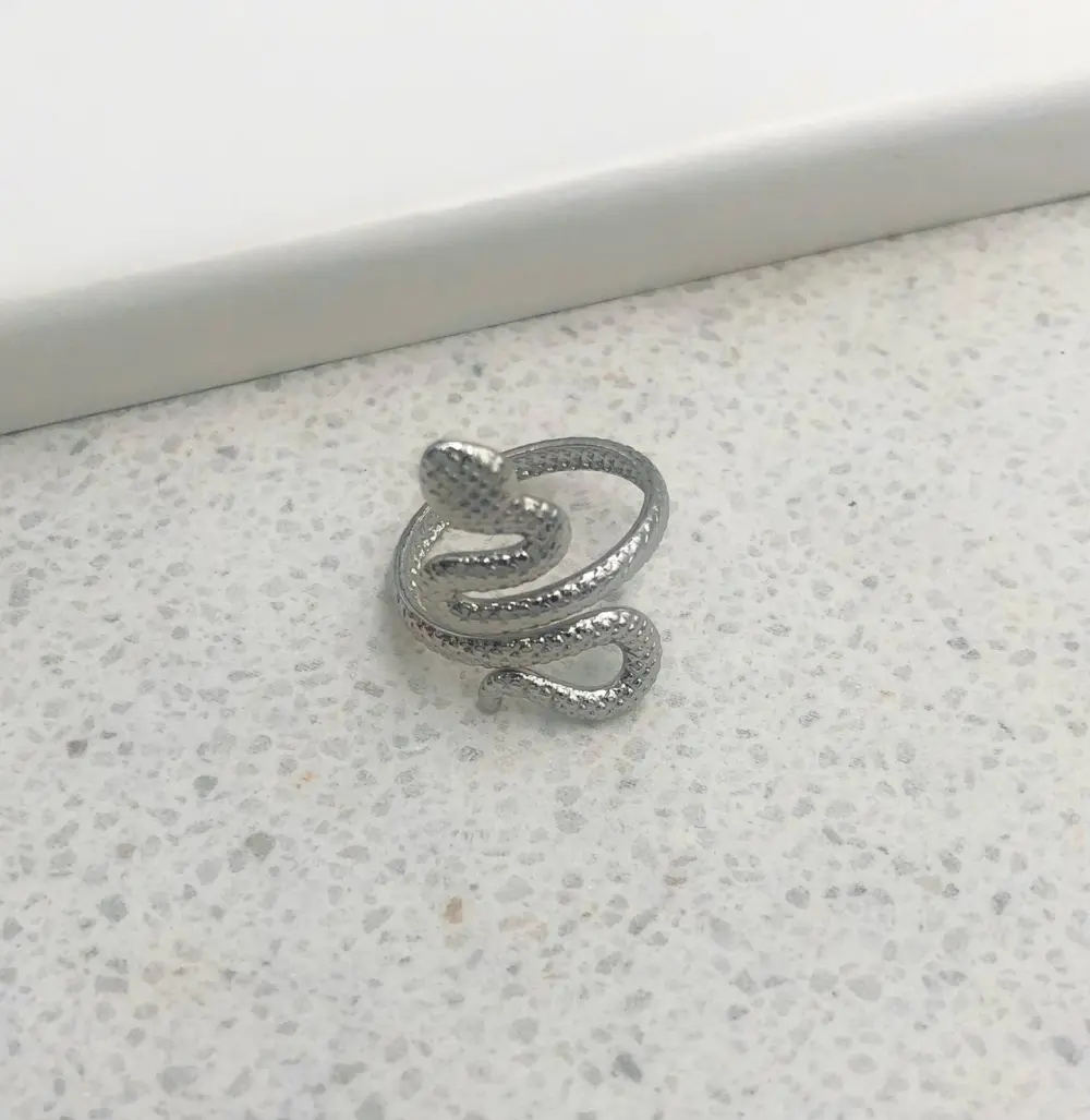 Serpente-12pz Anelli Regolabili in Acciaio - AAR208-229