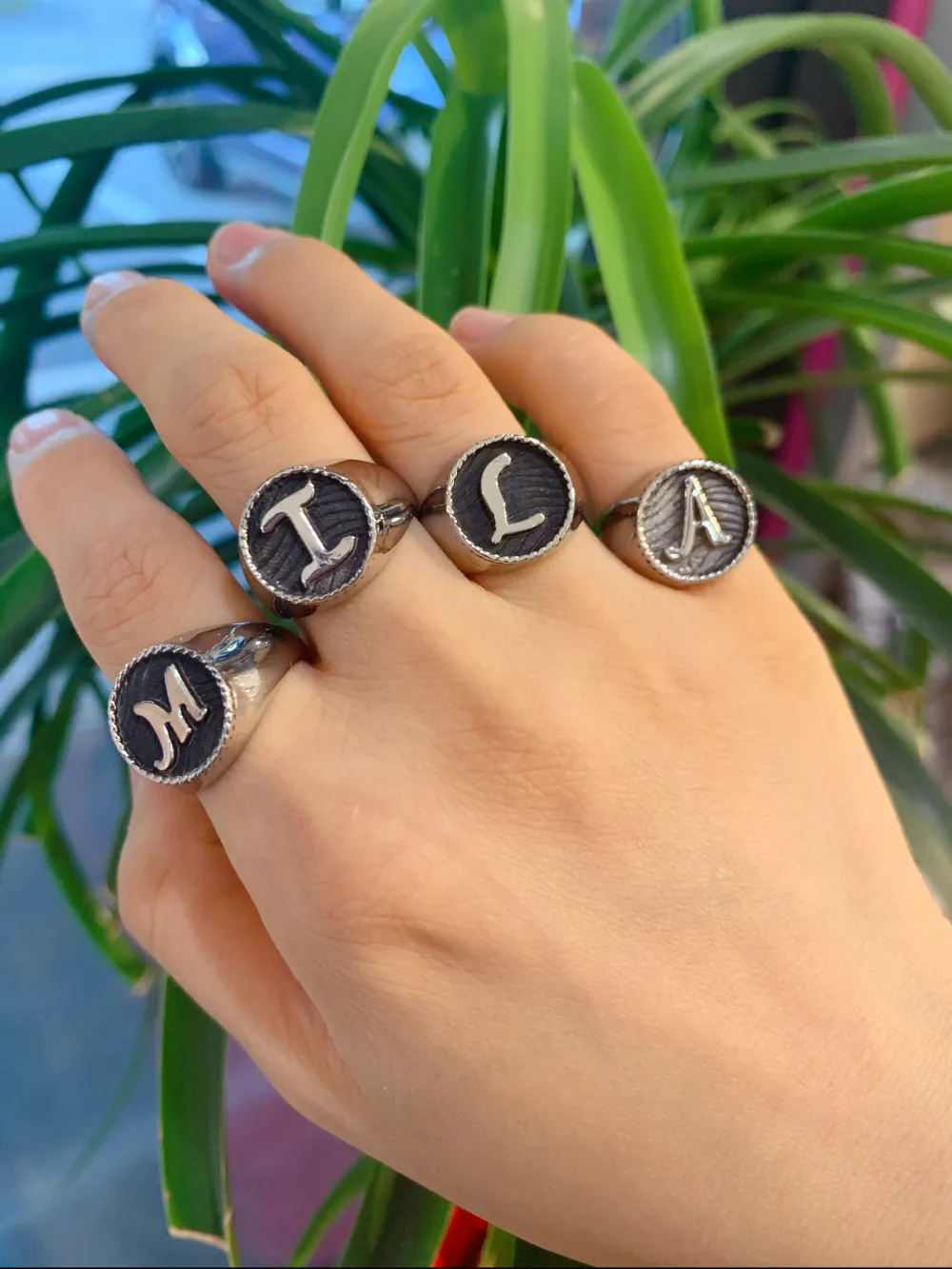 AAR-INIZIALE 5410 - Anelli in Acciaio Regolabile - AAR5414-INIZIALE- Anelli in Acciaio Regolabile