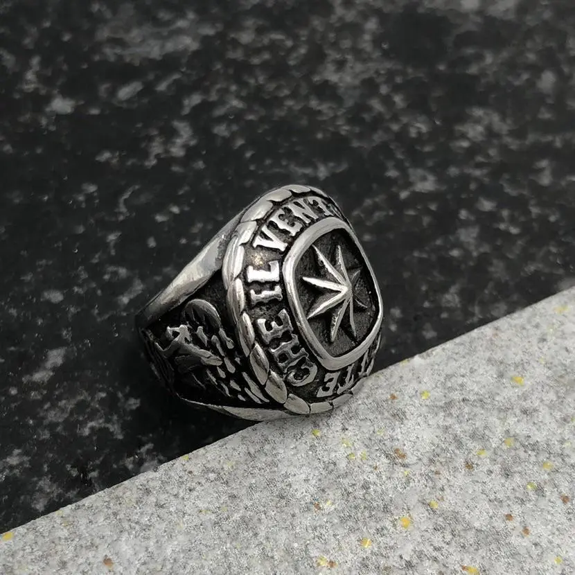 Stella Polare-12Pz Anelli in Acciaio - AAU518-150