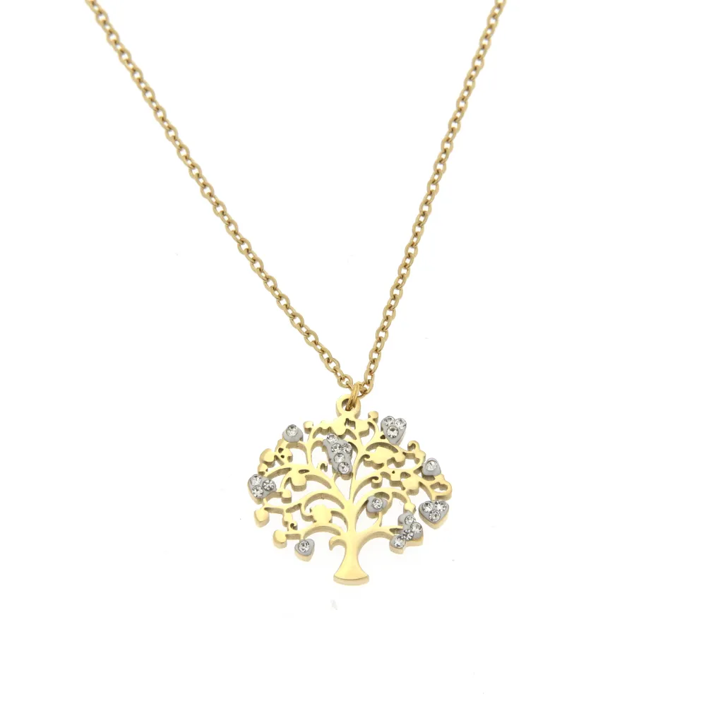 Albero della Vita  3120 - Collana Fine in Acciaio - Albero della Vita  3120 - Collana Fine in Acciaio