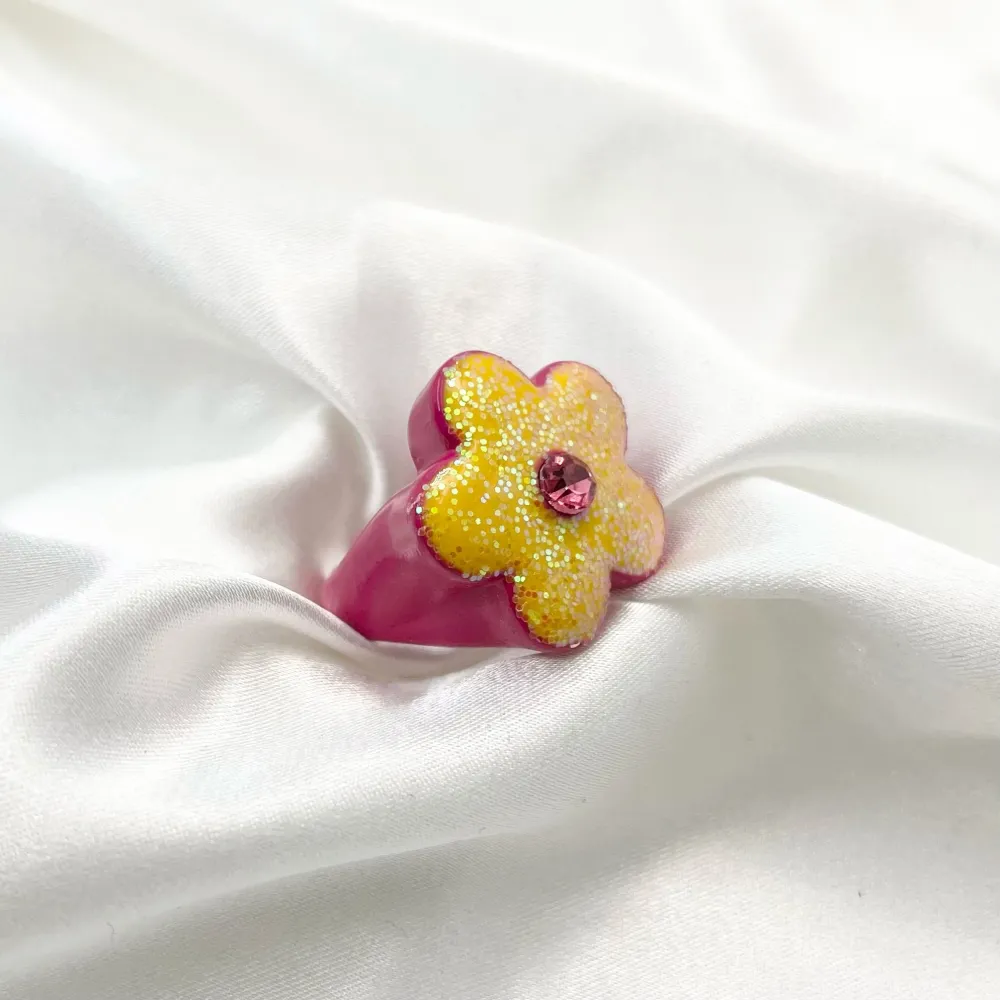 Fiore -36pz Anelli in Metallo Regolabili - AMR-109-Fiore