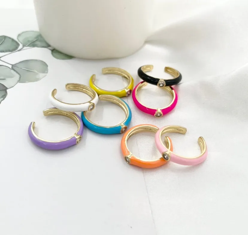 Punto Luce-36Pz Anelli Smaltati Regolabili - AMR-426-42