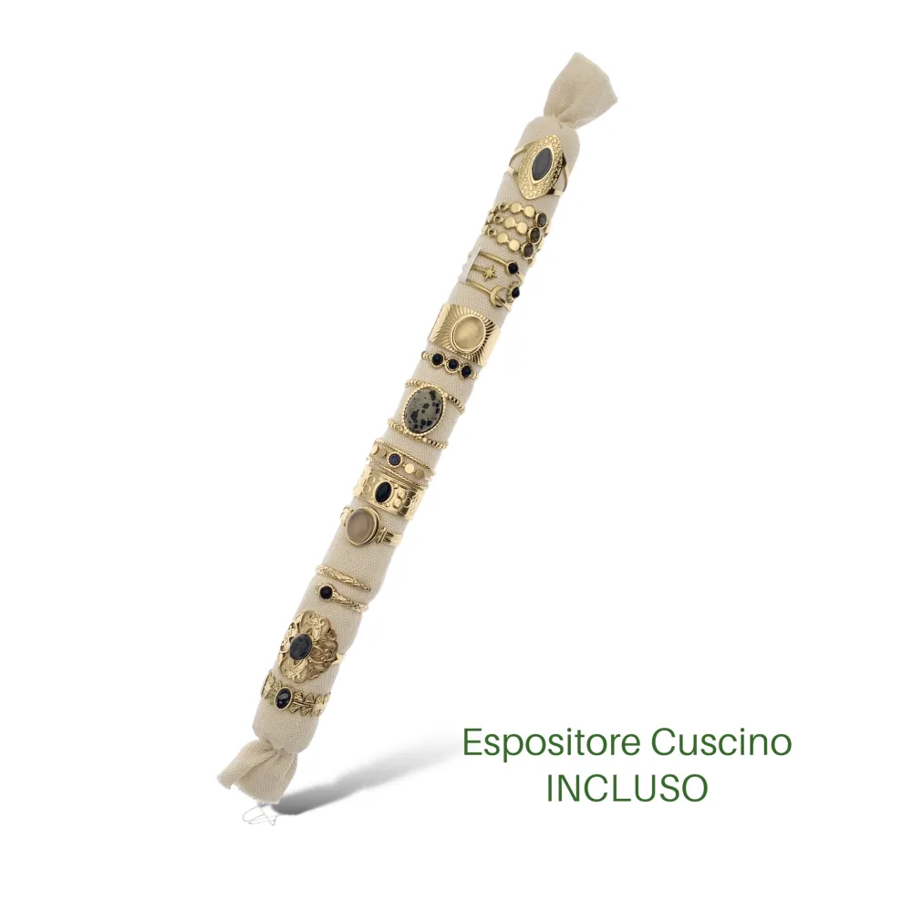 Mix Modelli Colorati-12pz Anelli in Acciaio - APA-732-119