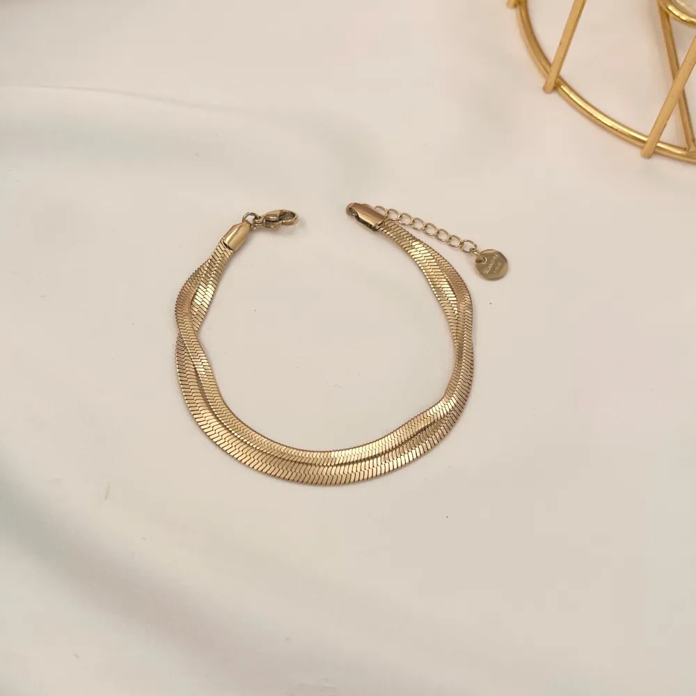 2+1 Catene Serpente-Bracciale in Acciaio - BAC-103-AA1322B