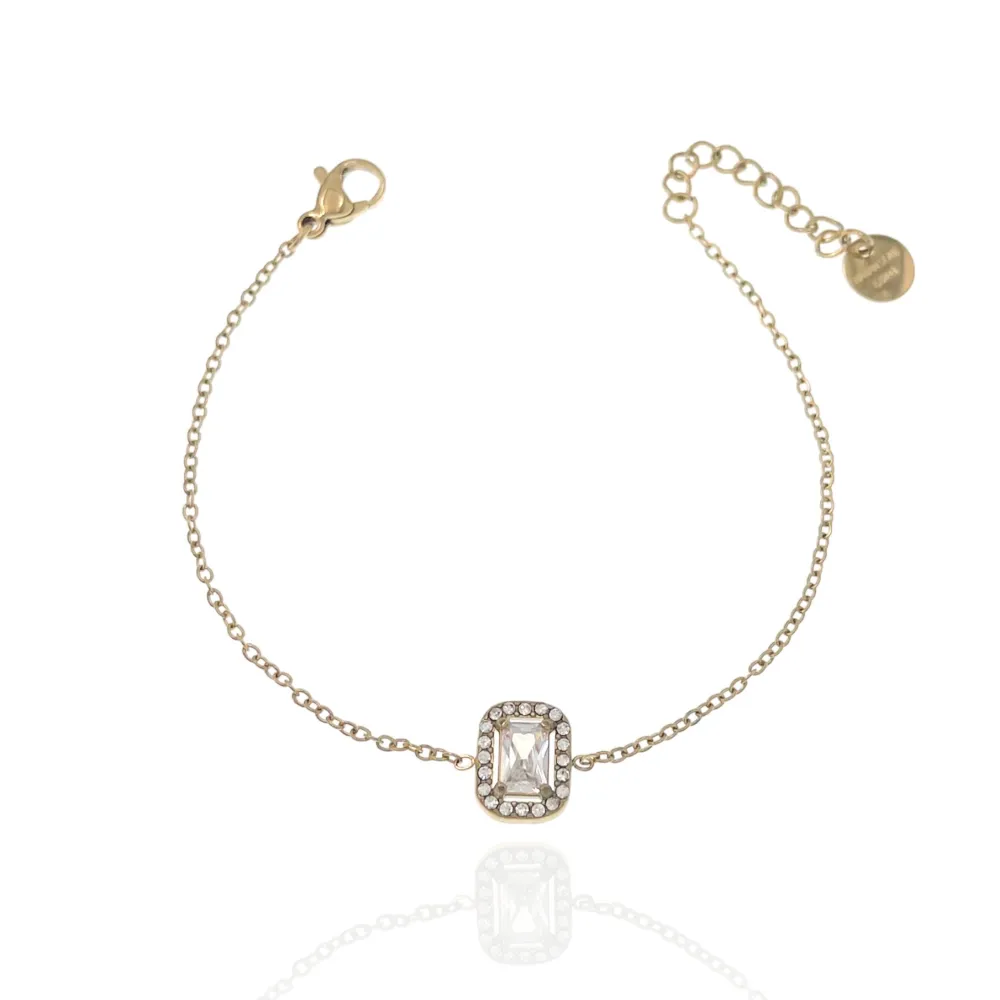 Punto Luce Rettangolare-Bracciale in Acciaio - BAC-103-AA1951B