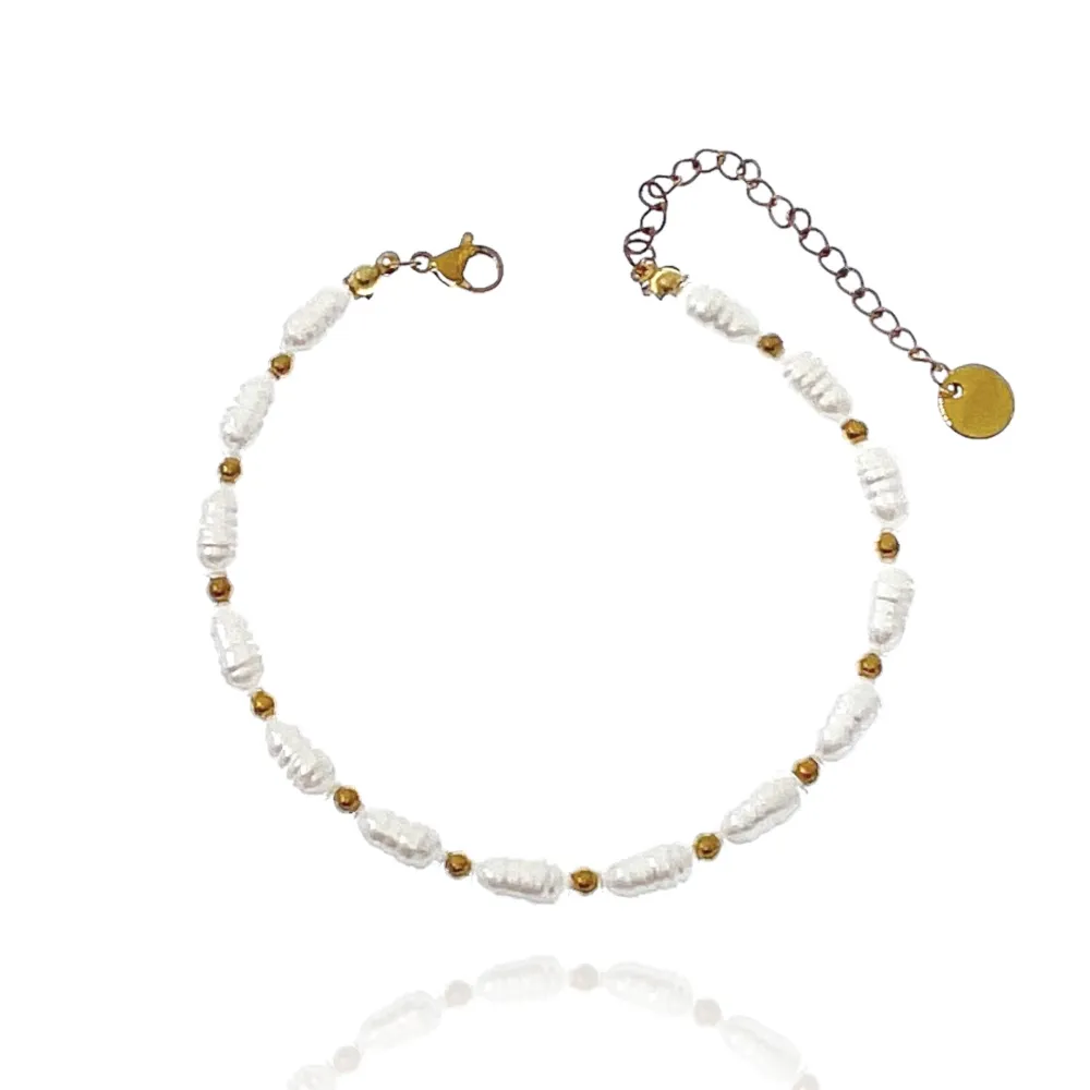 Perla Goccia-Bracciale in Acciaio - BAC-103-AA2007