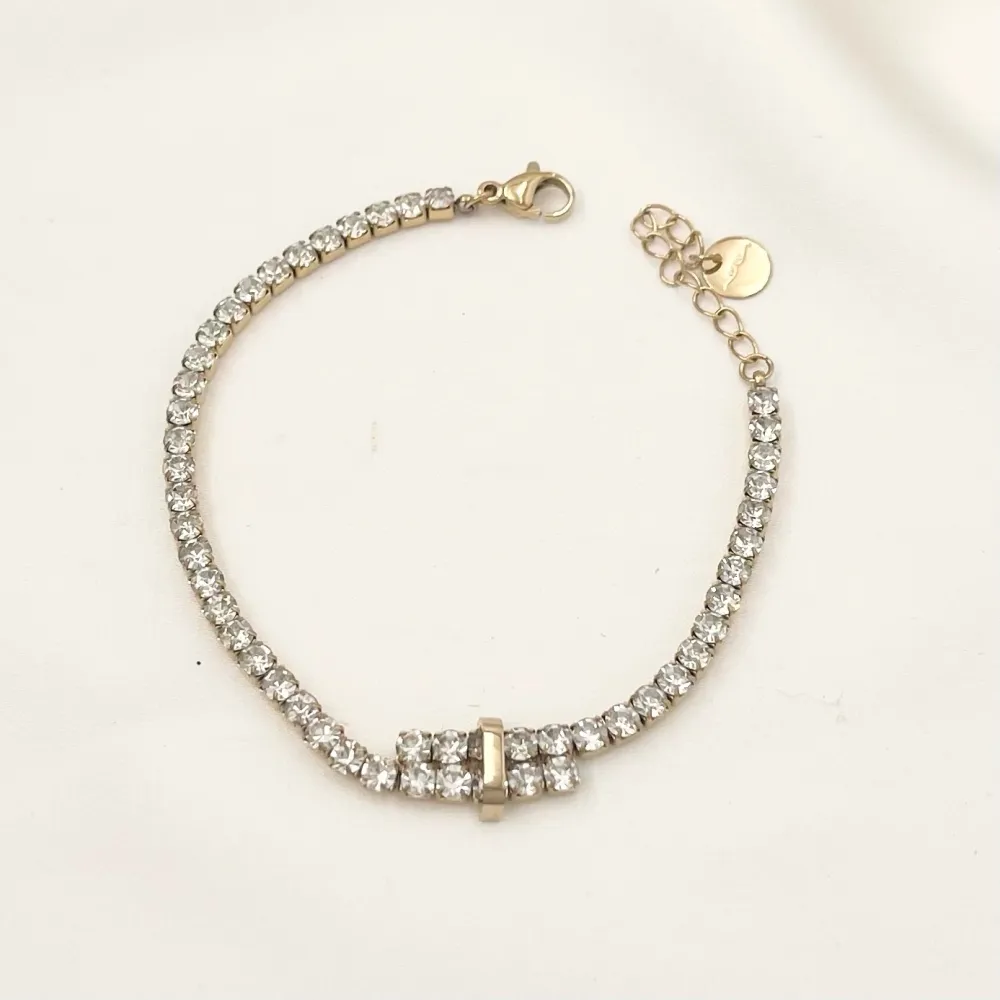 Tennis Doppio-Bracciale in Acciaio con Zirconia - BAC-103-AA2435B