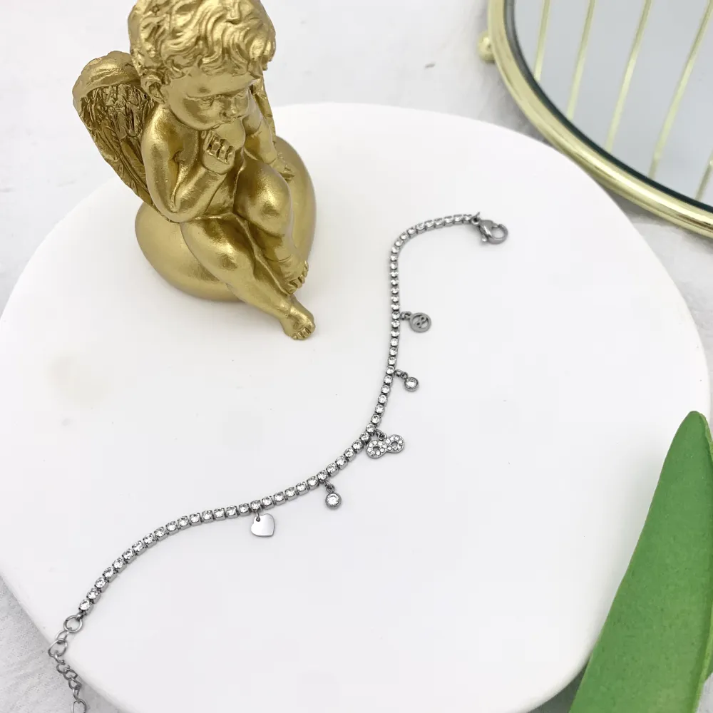 Tennis con Infinito-Bracciale in Acciaio - BAC-103-AA2541B Infinito