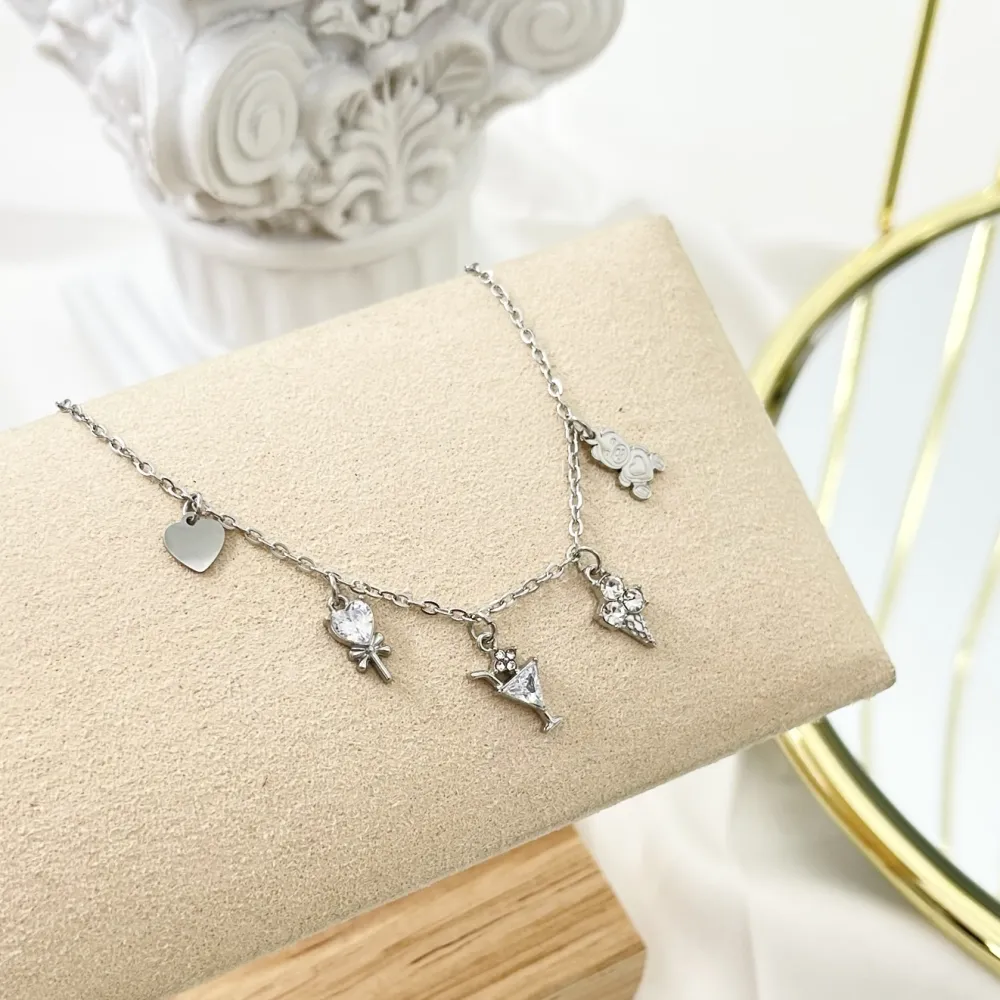 Orsetto Gelato -Bracciale in Acciaio con Chiusura - BAC-103-AA2754B