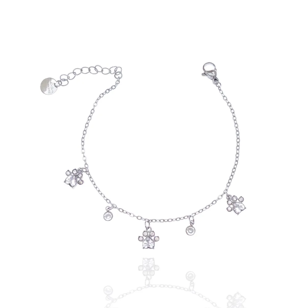 zampa punto luce-Bracciale in Acciaio - BAC-103-AA2770B