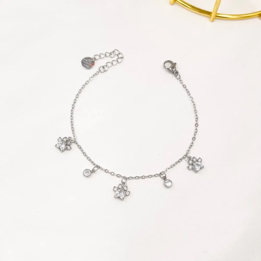 zampa punto luce-Bracciale in Acciaio - BAC-103-AA2770B