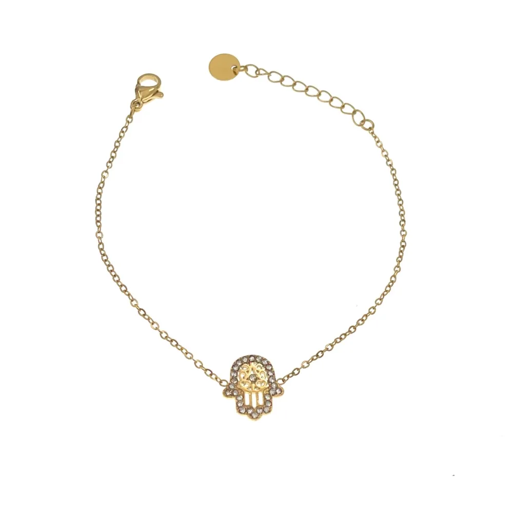 Mano di fatima-Bracciale in Acciaio EMANA - BAC-103-AA2813B