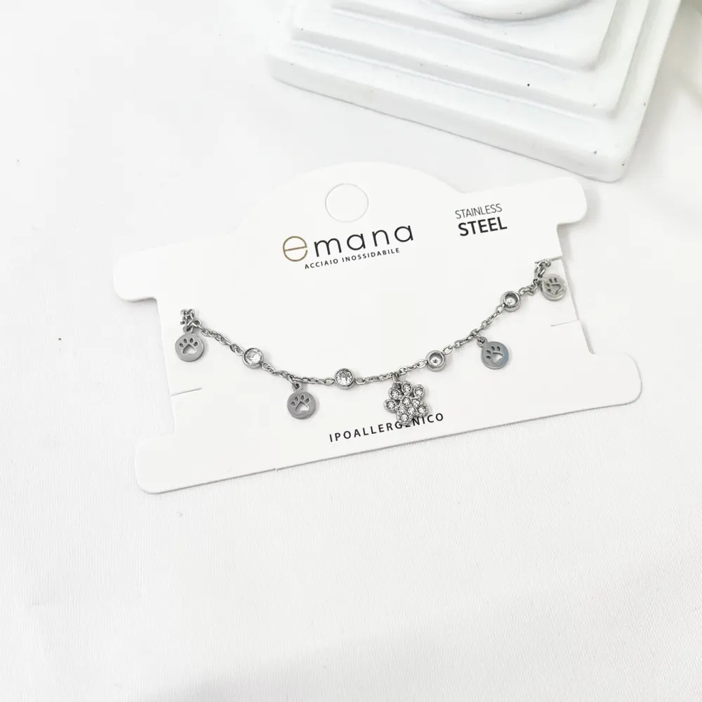 Zampa -Bracciale in Acciaio con Chiusura - BAC-103-AA3471B