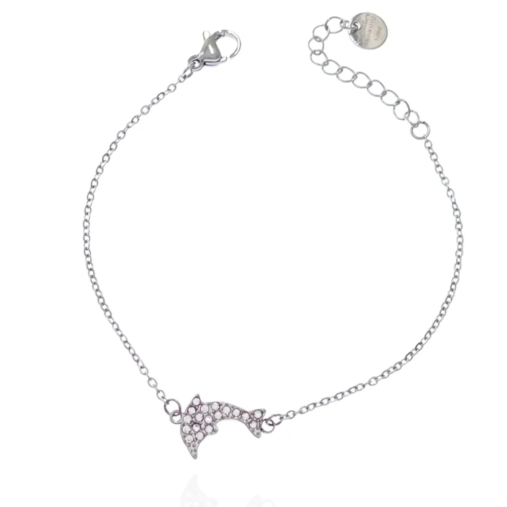 Delfino-Bracciale in Acciaio con Chiusura - BAC-103-AA3485B