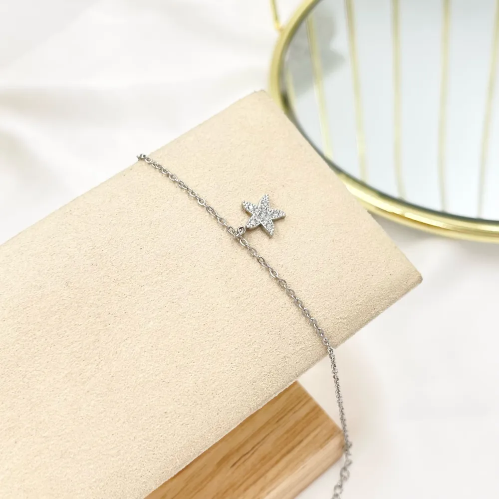 Stella Marina-Bracciale in Acciaio con Chiusura - BAC-103-AA3489B